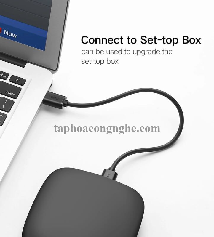 Ugreen 30136 3M màu Đen Cáp 2 đầu USB 2.0 vỏ nhựa PVC US102 30030136